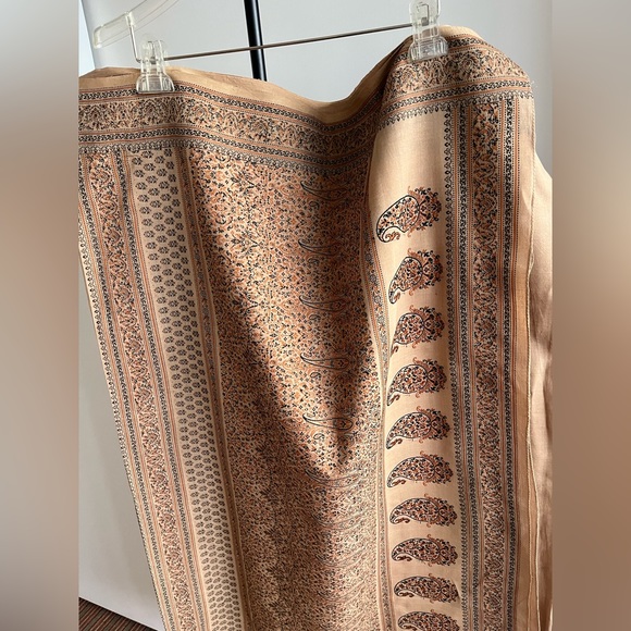 Fabindia style handwoven 100% cotton stunning earth 🌍 tone saree camel 🐪 color - Picture 8 of 16